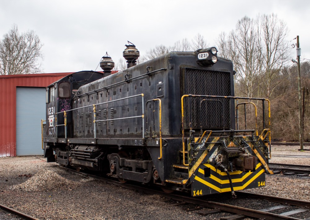 a train on a steel track